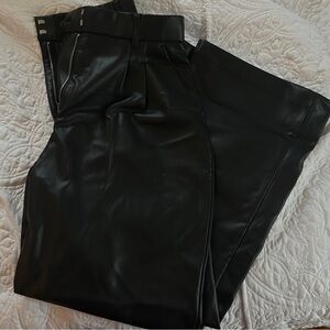 Abercrombie leather pantss